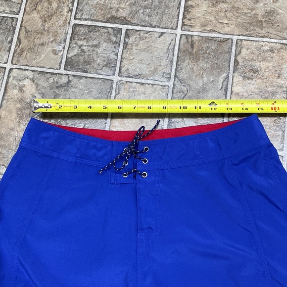 Patagonia Swim Shorts Style # 86570 Side Snap Pocket, Blue - Picture 12 of 13